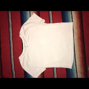 white crop top